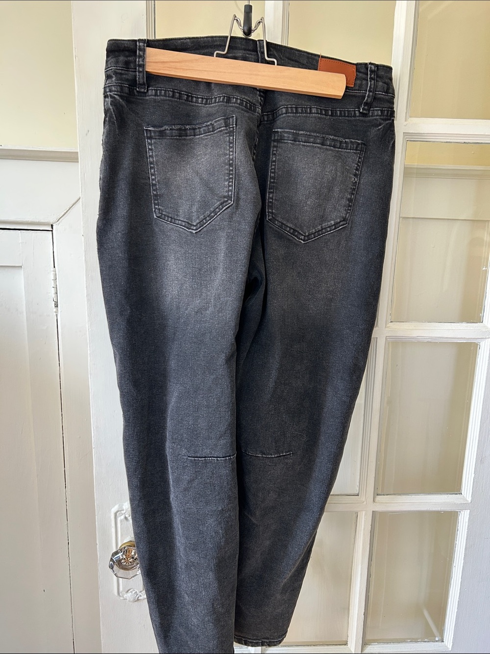 Women's Barrel Jeans Wide Leg Vintage Mid Rise Y2k Baggy Boyfriend Denim Pants - Picture 6 of 12